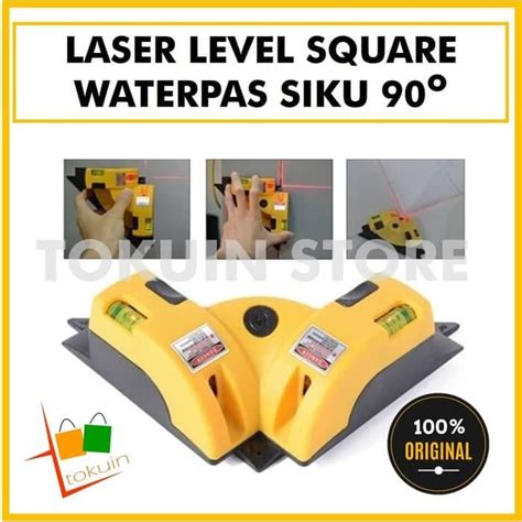 Laser Level Square Waterpass Alat Laser Siku Waterpas Line Sudut