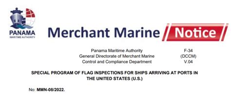 A New Merchant Marine Notice By Panama Maritime Authority