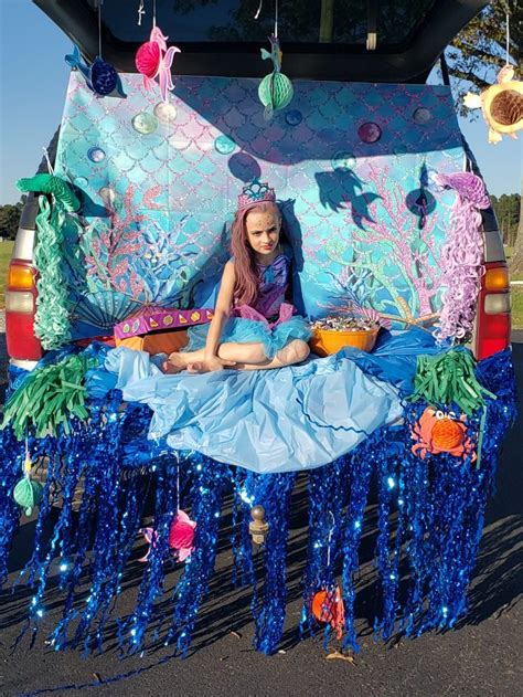 Mermaid Cove Trunk Or Treat Idea Trunk Or Treat Truck Or Treat