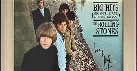 Rolling Stones Legende Bill Wyman Stiftet Signierte LP Im Rahmen