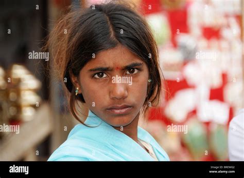 Indian Girl Pushkar Mela Largest Camel And Cattle Market Pushkar Rajasthan North India