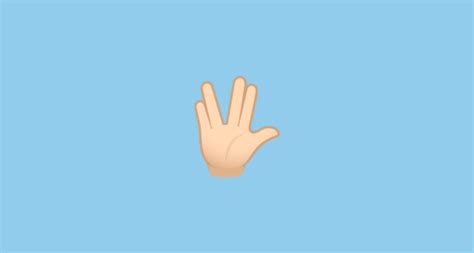 🖖🏻 Vulcan Salute Light Skin Tone Emoji On Joypixels 70