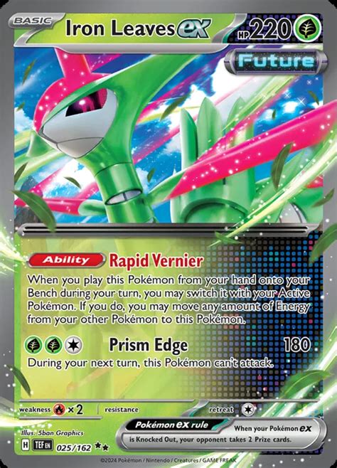 Iron Leaves Ex Temporal Forces Pokemon Card