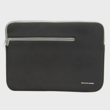 Case Neoprene Para Notebook Até 15 6 Pol Preto E Cinza Multilaser