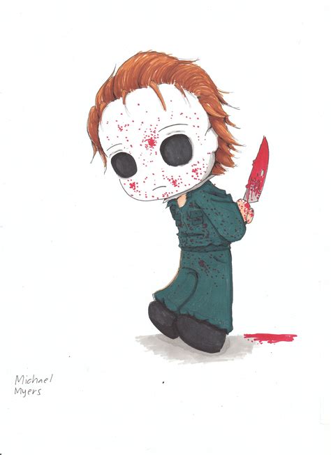 20 Fantastic Ideas Halloween Michael Myers Cartoon Drawing