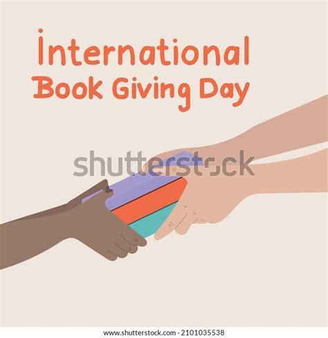 International Book Giving Day Poster Two Stock Vector Royalty Free