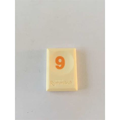 Tuile Chiffre 9 Neuf Orange Rummikub Le Rami Des Chiffres Jeu Voyage