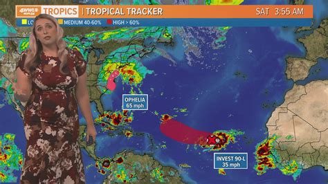 Tropical Storm Warning Ophelia Forms Off Tracking Storm Path Wwltv