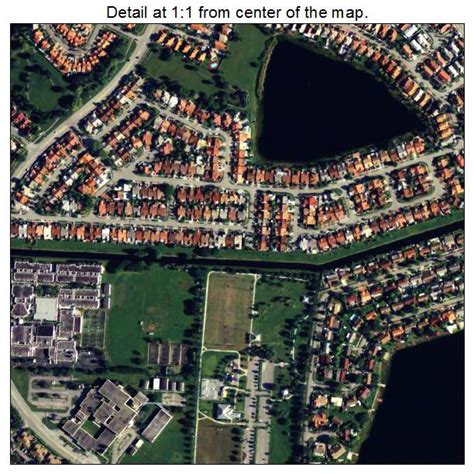 Aerial Photography Map of Kendall West, FL Florida