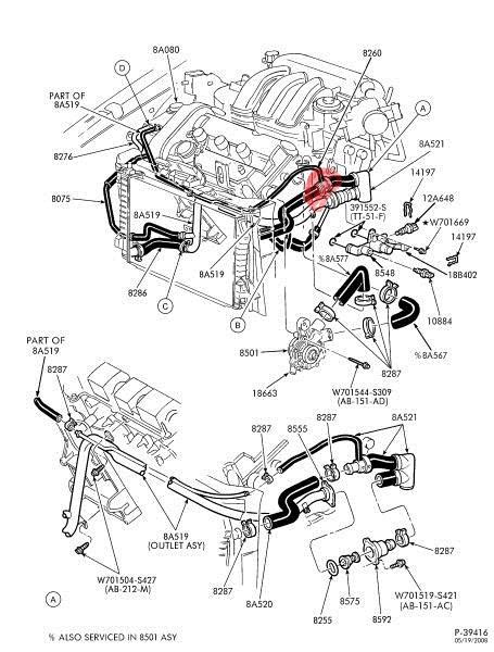 2001 Ford Taurus Engine Diagram Hanenhuusholli