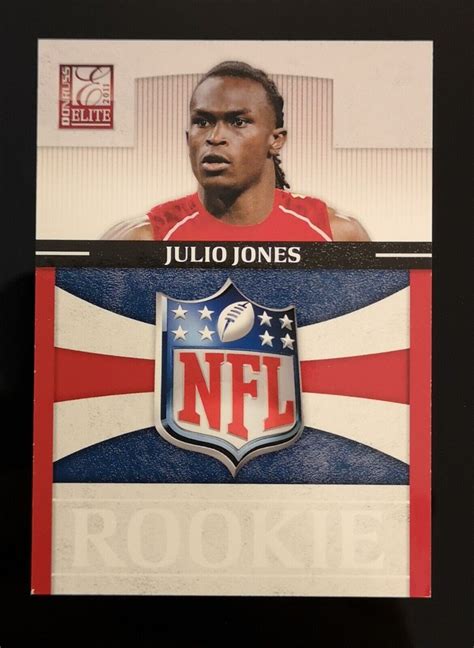 Ed Julio Jones Rc Card Donruss Elite Rookies Nfl Shield