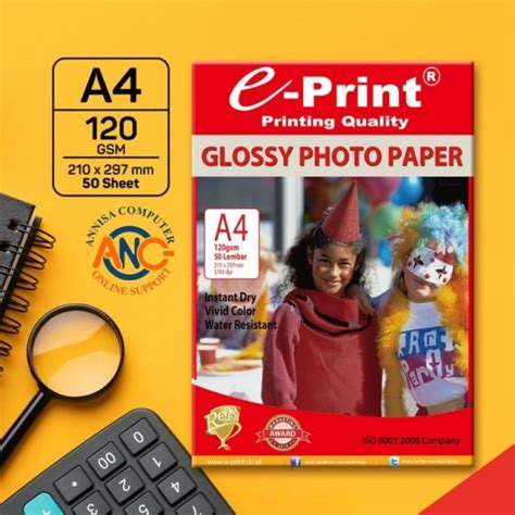 Kertas Poto E Print Glossy Poto Paper A4 120gsm Kertas Brosur