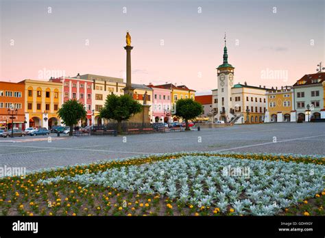 Town Hall In The Main Square Of Kromeriz City In Moravia Czech