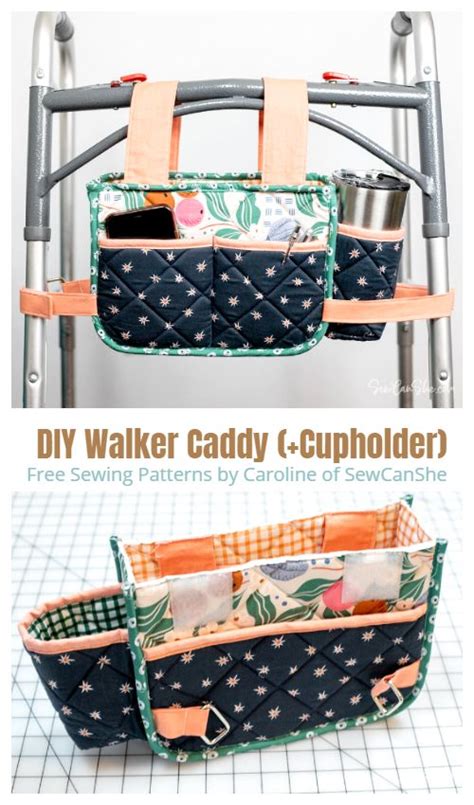 Diy Fabric Walker Caddy Free Sewing Patterns Fabric Art Diy Fabric