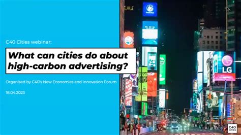 C40 Cities Network Hosts Webinar What Can Cities Do About High Carbon