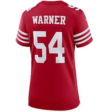 Women's Nike Fred Warner Scarlet San Francisco 49ers Player Jersey