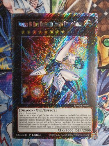 Yu Gi Oh Number 38 Hope Harbinger Dragon Titanic Galaxy Psr Ra02