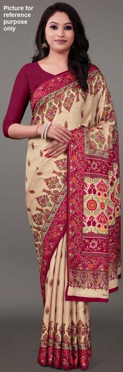 Printed Pashmina Soft Silk Saree App Plum Simply Sarees Melbourne