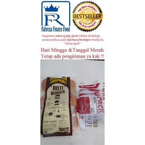 Jual Paket Roti Burger Besar Bernardi Bernardi Horeca Smoked Beef 500