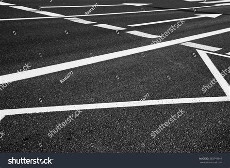 Arrow Sign Road Markings On Street Stock Photo 263748641 Shutterstock