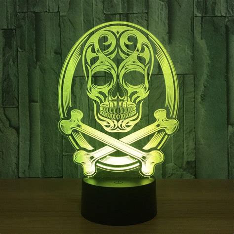 Newest Skull 3d Led Lamp Atmosphere Night Lights Led Lamp Etsy