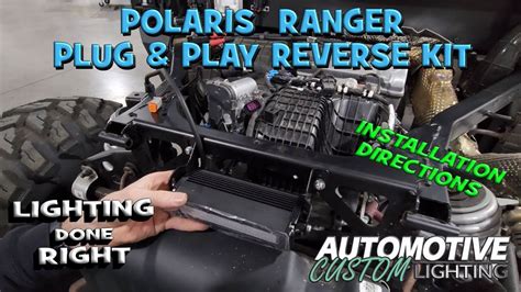 Polaris Ranger Reverse Light Kit Installation Video Youtube