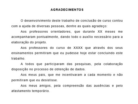 Modelo De Agradecimento Para Monografia