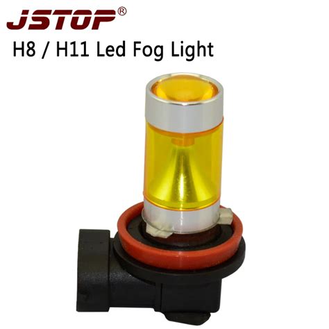 Jstop Super Bright Led Fog Light Car Bulbs 12 24vac Yellow 550lm