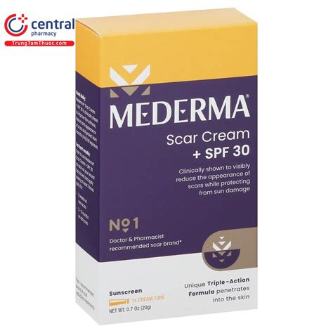 Kem Trị Sẹo Mederma Scar Cream Plus Spf 30 Trị Sẹo Chống Nắng