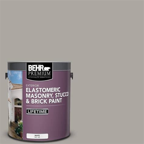 Behr Premium 1 Gal N360 3 Still Gray Elastomeric Masonry Stucco And