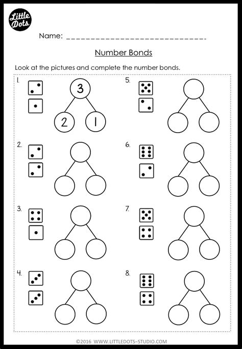 Number Bond Worksheets First Grade