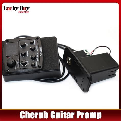 Cherub G Tone Gt Eq Equalizer Acoustic Guitar Preamp Piezo Pickup Lcd