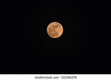 Full Moon Over Dark Black Sky Stock Photo Shutterstock