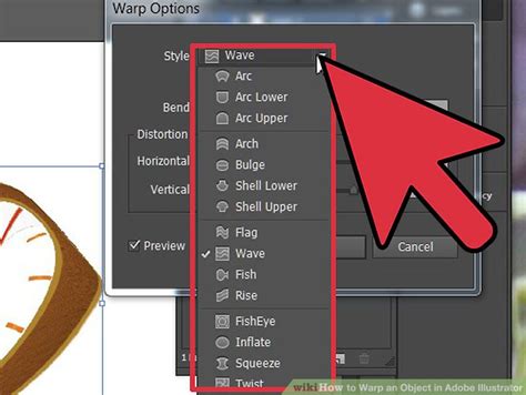 How To Warp An Object In Adobe Illustrator Steps