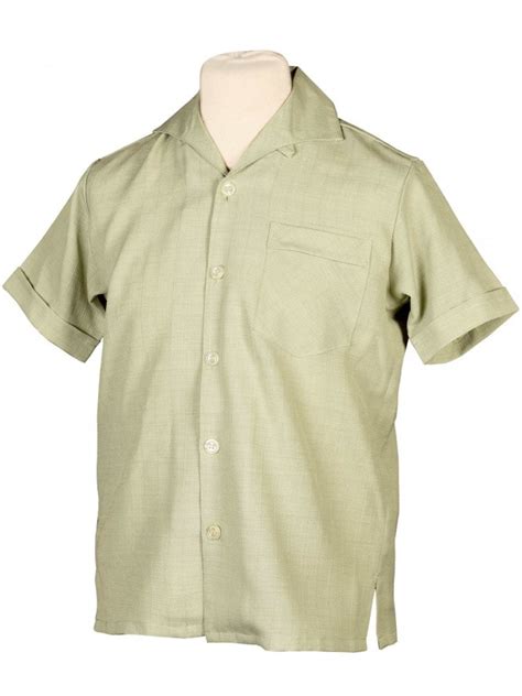 Mens Short Sleeved Sage Shirt Vivien Of Holloway