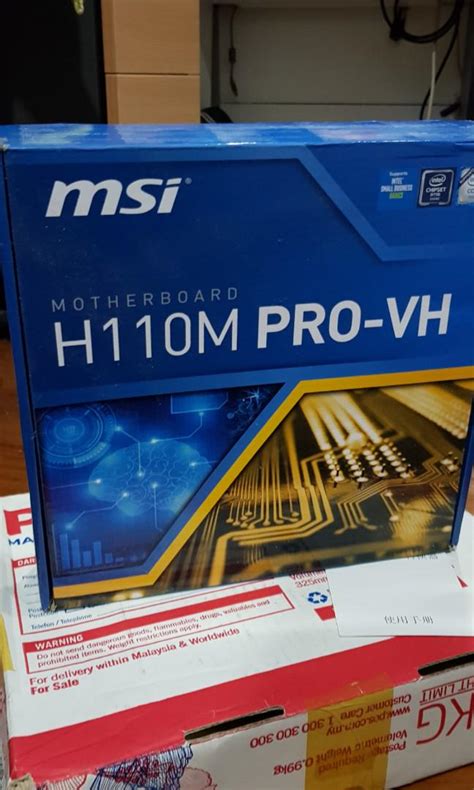 Msi Motherboard H110m Pro Vh Computers And Tech Parts And Accessories