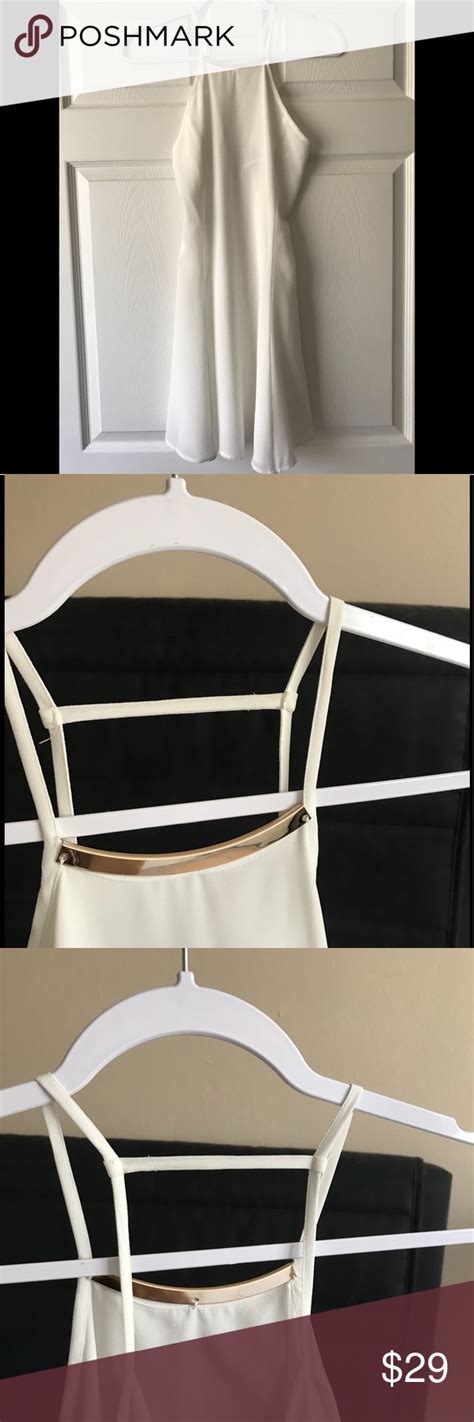 Naked Zebra Off White Spaghetti Strap