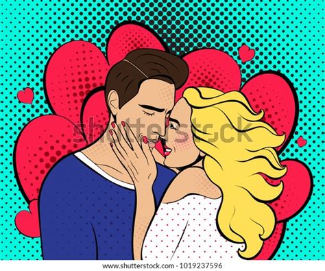 Poster Valentines Day Sexy Pop Art Stock Vector Royalty Free