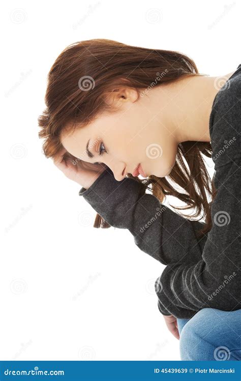 Lonely Sad Woman Stock Image Image Of Despair Frustration 45439639