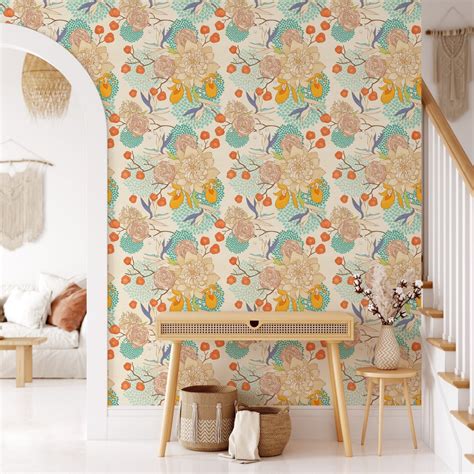 Vintage Floral Wallpaper Mural – EazzyWalls