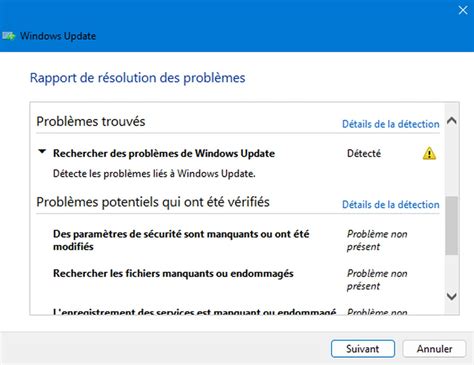 Erreur 0x800f0922 résoudre le problème de mise à jour de Windows