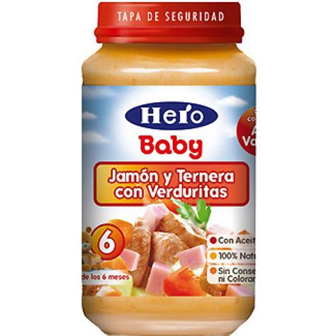 Hero Baby Potito De Jamon Y Ternera Con Verduras Tarro Grs