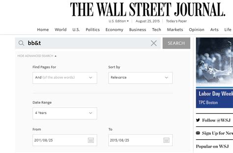 Archive How To Read The Wall Street Journal Research