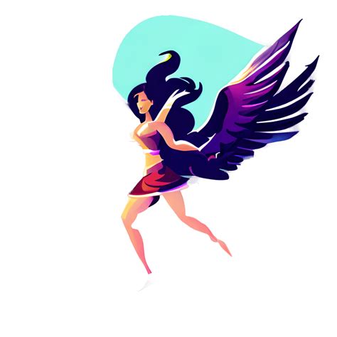 Valkyrie in Flight Graphic · Creative Fabrica