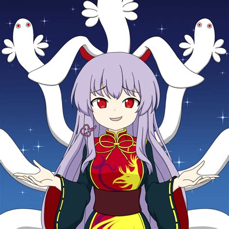 Reisen Udongein Inaba And Junko Touhou Drawn By Okamochipi Chiki