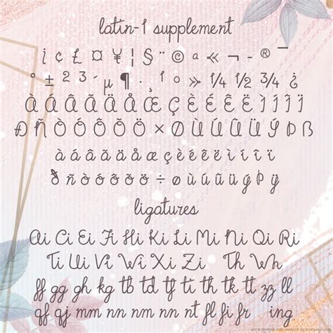 Latin Handwriting Font