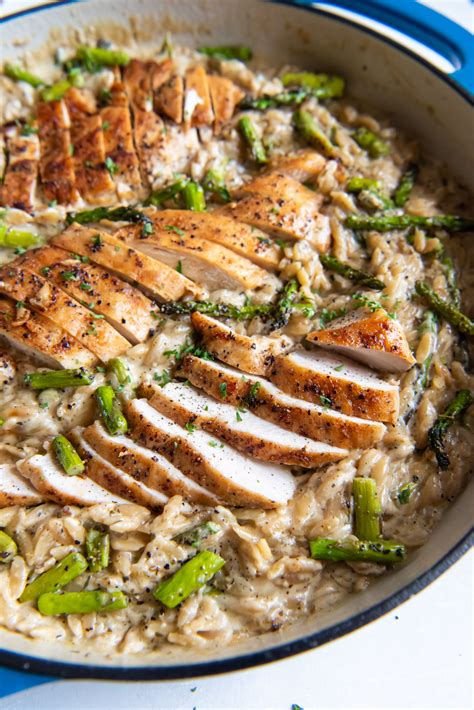 Chicken And Asparagus Orzo Pumpkin N Spice