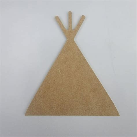 5 Teepee Unfinished Mdf Art Shape By Build A Cross