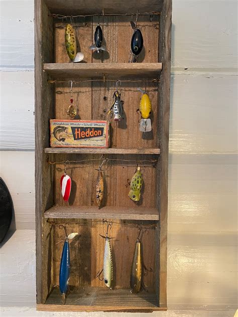 Vintage Fishing Lure Display Etsy