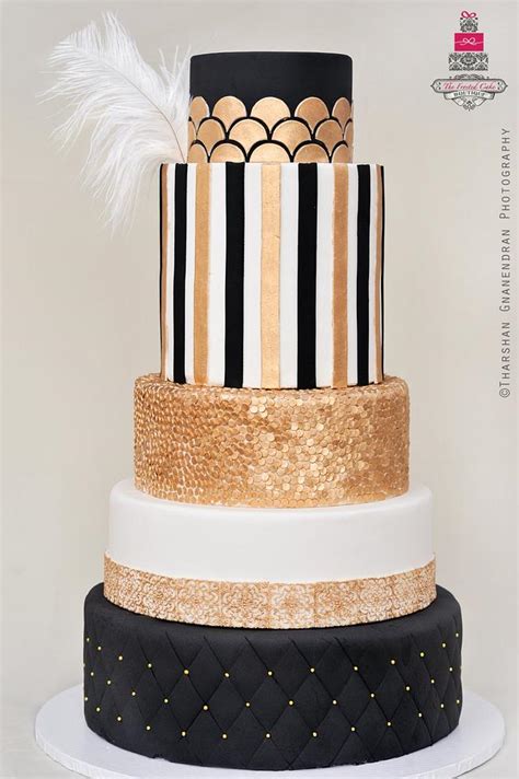 The Great Gatsby Wedding Cake - Decorated Cake by Esther - CakesDecor